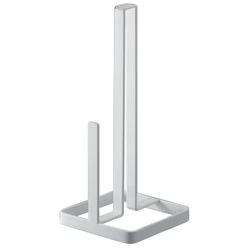 Yamazaki Kitchen Paper Holder, White, Approx. W11 x D11 x H26.5cm, Tower 6781