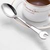 Stainless Steel Wrench Shape Smooth Edge Kitchen Accessories Home Cutlery Tableware Dinner Spoon