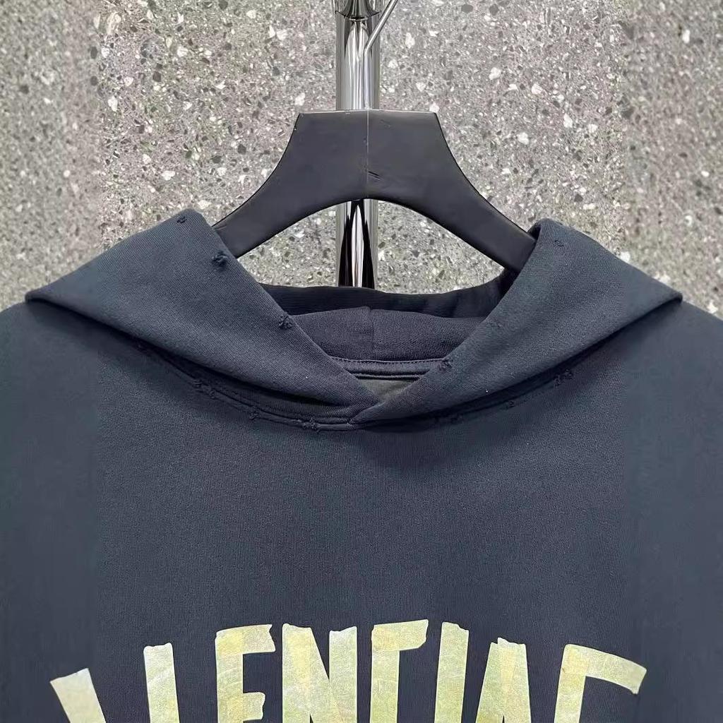 B Marke 23SS Gelbes Logo Unisex Oversized Hoodie