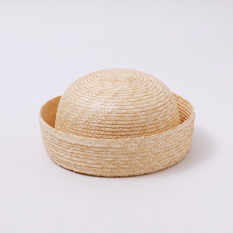 Hot-selling new straw medicine box hat niche atmosphere European and American retro natural straw straw hat summer