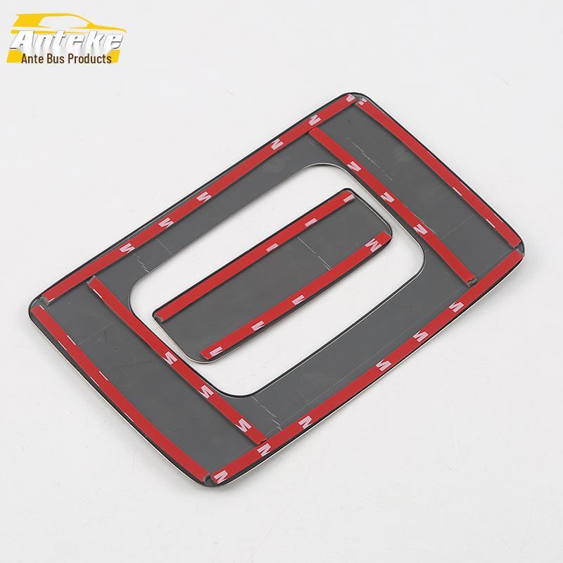 GM8 Rear Seat Stainless Steel Storage Box Decorative Panel and Armrest Sequin Sticker