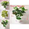 Pothos Evergreen Artificial Green Plant Pot With Realistic Foliage For Home Decor And Photography Props
