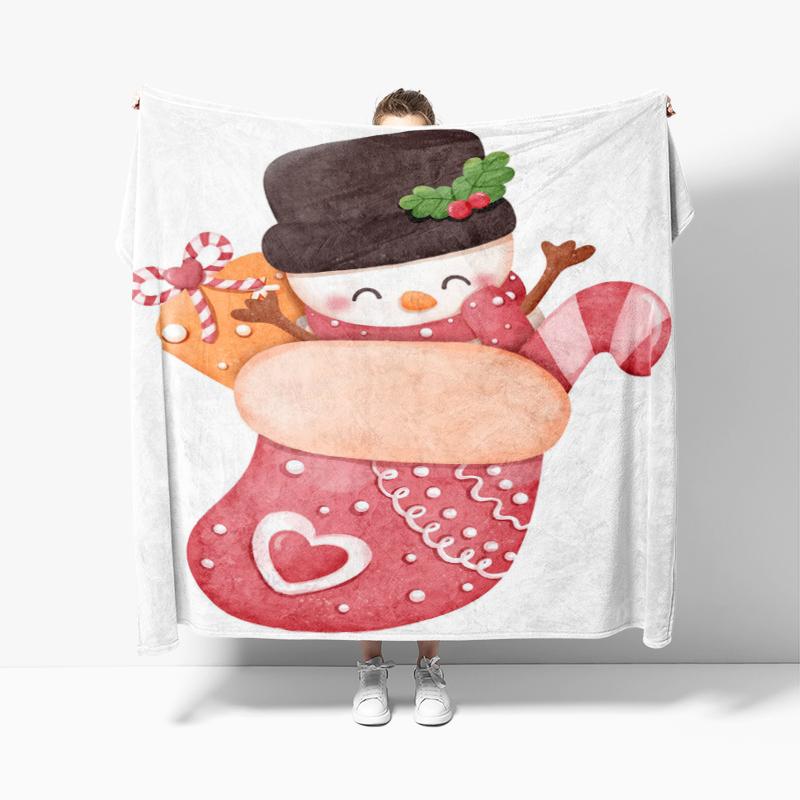 Wohndekoration Plüsch Überwurf Sofadecke Tagesdecke Bett flauschig weiche Decken Dekor Plaid Modern Halloween Frohe Weihnachten Winter