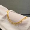Golden Lace Chain Tassel Necklace Elegant Fashion Elegant Good-looking Simple All-Match Gift for Wife