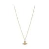 Vivienne Westwood Women Camella Bath Relief Necklace Gold White 630203bh R102