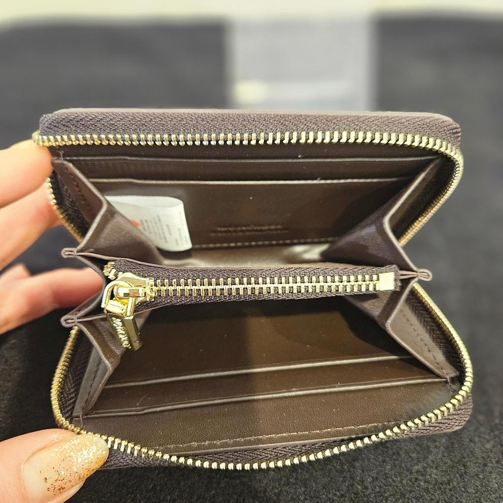 Moncross BR32002 Monogram Lettering Mini Coin Purse Card Holder