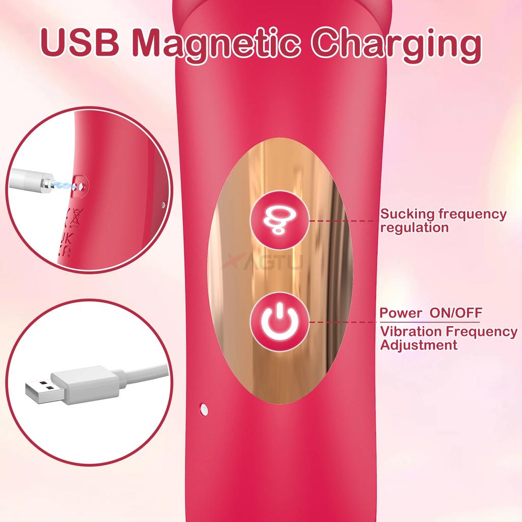 Powerful Sucking Licking Vibrator for Women Clitoris Clit Sucker Female Powerful Vacuum Sucker Nipples Anal Stimulator Massager Sex Toys Masturbator