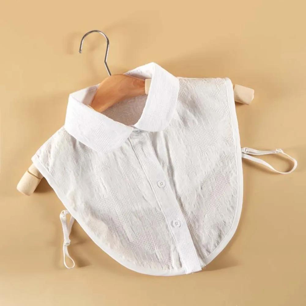 New Women White Lace Fake Collar Vintage Blouse Top Sweater Cotton False Collars Detachable For Shirt Collar Ladies Lace Collars