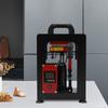 Black Manual hydraulic rosin pressing machine, 1*Hydraulic Heat Press Machine 1*Power Cord 1*Lifting Jack's Handle