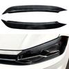 2pcs Car Headlight Eyebrow Sticker for VW Volkswagen Polo Mk6 2019-2023 Front Head Lamp Cover Protector Car Styling Accessories