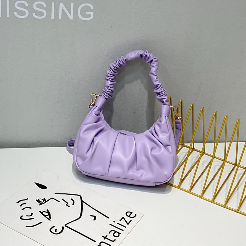 Premium Sense Bag Women's Niche Cloud Bag Autumn and Winter New Trendy Women's Bag Wrinkled Single Shoulder Cross Armpit Bag Tide