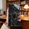 Black Floral Printed Phone Case Suitable for Samsung for Galaxy  S26 S25 S24 S23 Ultra  S22 Ultra S20 Ultra back cover
