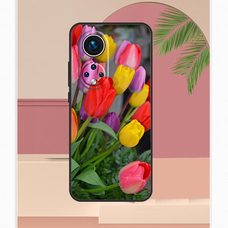 Tulip Flower Colorful Case For Honor Magic 7 Lite 5 6 8 Pro Honor 200 400 X9c X9b X9a X8b X8a X8c 50 70 90 Cover
