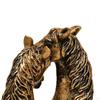 Double Horse Head Figurine Chinese Year Decoration Artwork Collection Creative Desktop Ornament
