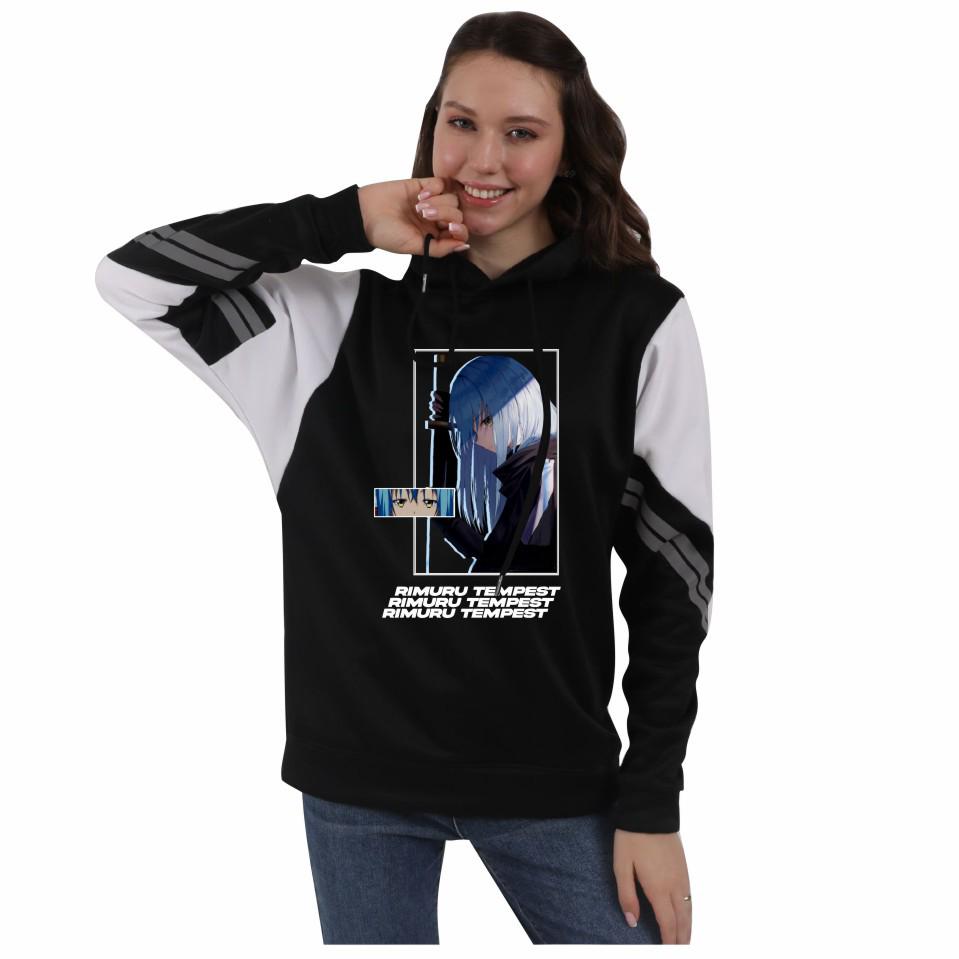 Reincarnated as a Slime Hoodie - Unisex Autumn/Winter Fleece Color Block Design