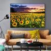 RUOPOTY Picture By Numbers Sunflower Flower Wall Art Unique Gift HandPainted Paint By Number Butterfly Decoration