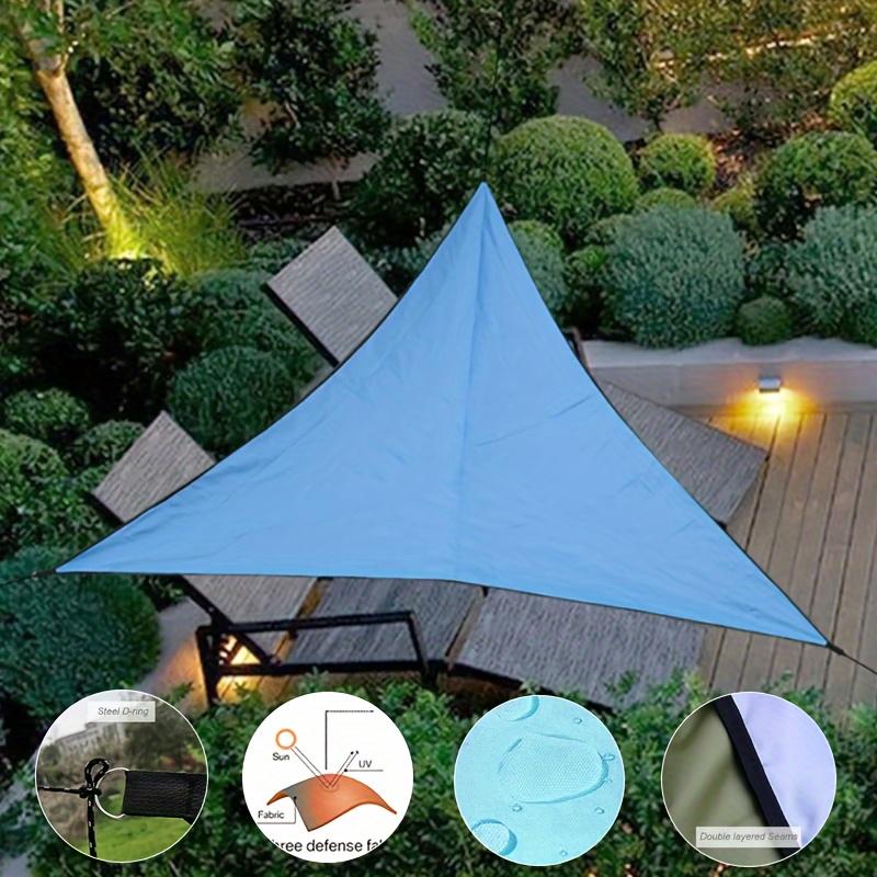 Triangle Garden Sunshade Canvas - Blue Outdoor Terrace, Balcony, and Camping, Durable and Easy to Install