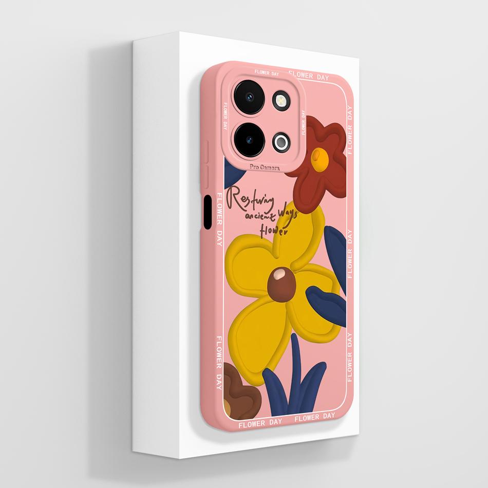 For Vivo Y28 4G 5G Case Simple Design Full Protection Back Cover For Vivo Y 28 Funda Soft Liquid Silicone Anti Drop Phone Shell