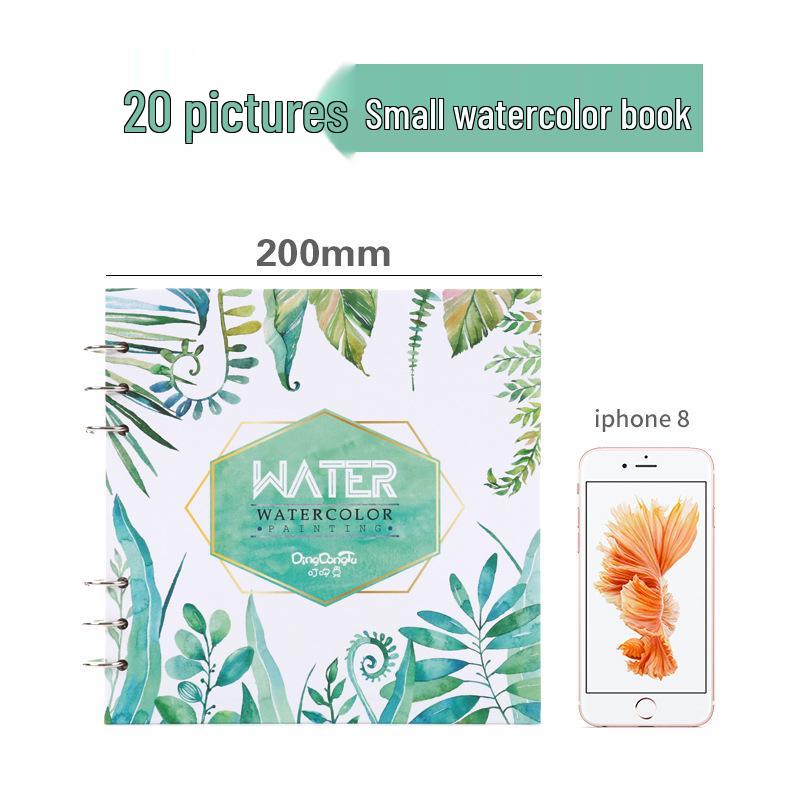 Плотный акварельный скетчбук 300 г/м² – Квадратный на кольцах для набросков и рисования