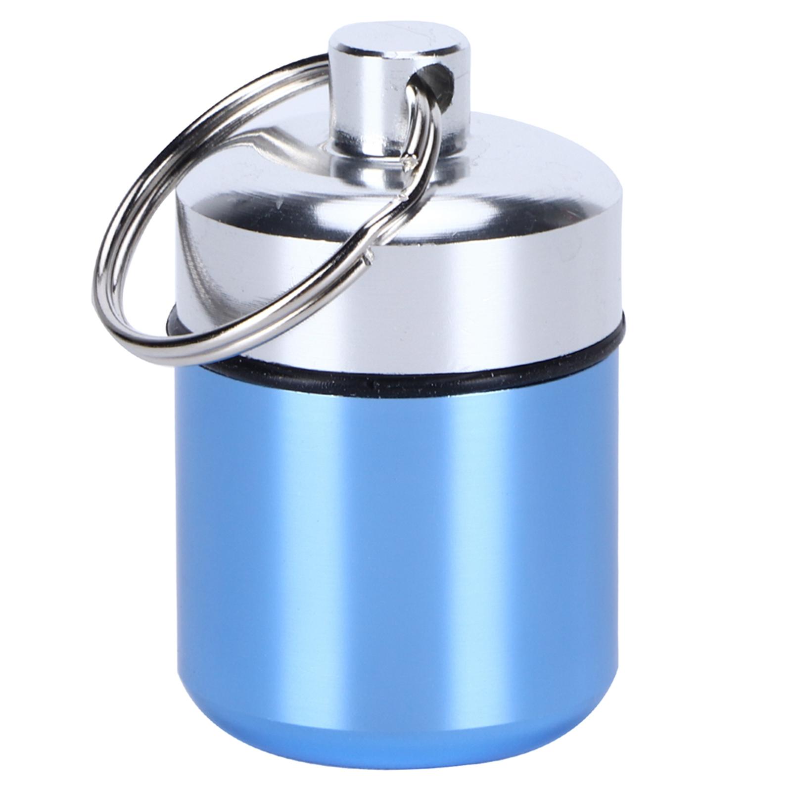 

Водонепроницаемая аптечка из алюминиевого сплава, держатель для мини-таблеток для бассейна и сауны, светло-голубой светло-синий