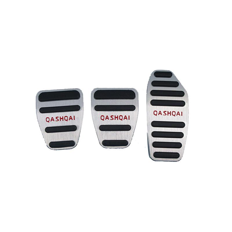 Aluminum Car Foot Pedal Fuel Accelerator Brake Cover Pad For Nissan Qashqai J11 2014-2017 2018     Accessories
