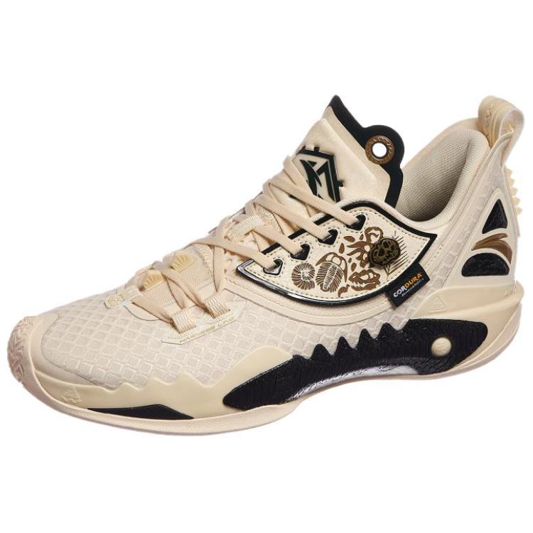 Anta Crazy Tide 5 Non-Slip Breathable Low-Top Nitrogen Technology Basketball Shoes Men Sneakers Brown Black 112411106-2