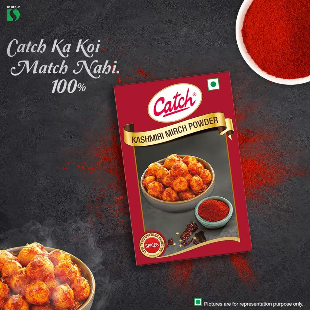 Catch Kashmiri Chilli Powder 100 g x Pack of 2 | Mild Red Chilli Spice for Rich Colour, Aroma and Authentic Indian Flavours