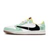 Travis Scott X Air Jordan 1 Mint X AJ1 Low Slip Resistant Low Top Vintage Basketball Shoes Women's DZ4137-700(Team1897-)