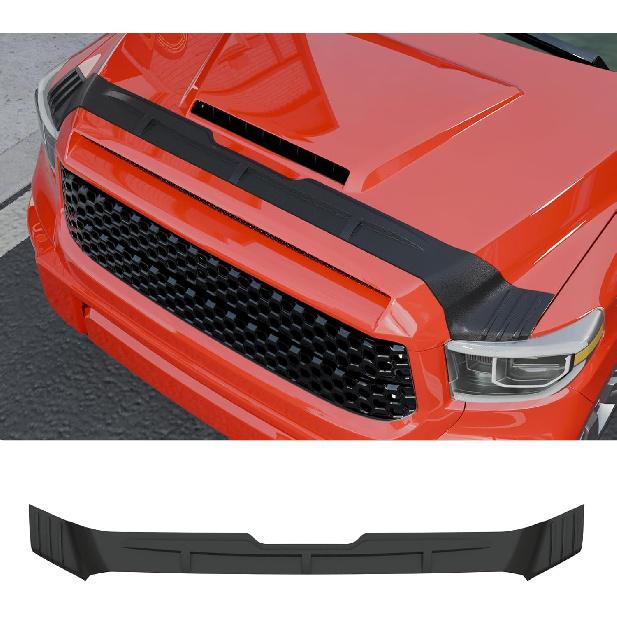 Hood Protector Compatible With 2014- Toyota Tundra Hood Shield TPE Hood Deflector Hood Guard For Tundra Accessories