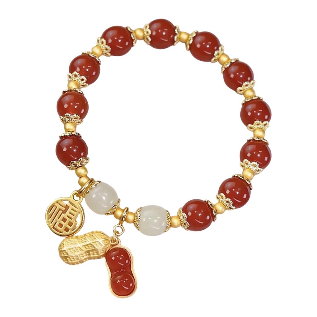 Modern Chinese Inspired Bead Bracelet Elegant Wristband Handmade Beads Jewelry Fashion Accessory For Ladies