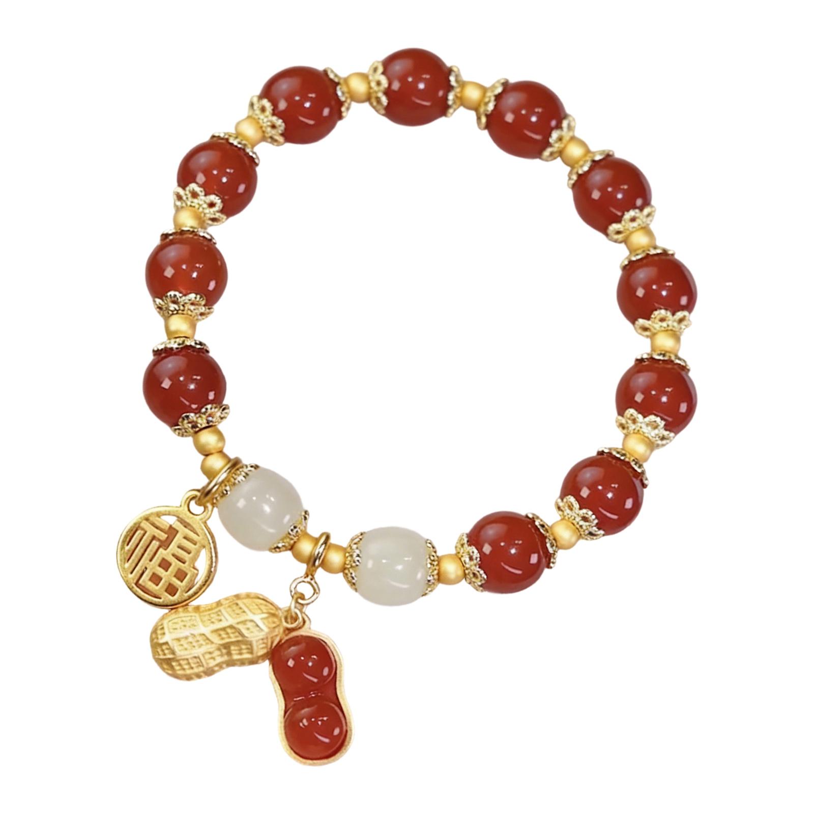 

Modern Chinese Inspired Bead Bracelet Elegant Wristband Handmade Beads Jewelry Fashion Accessory For Ladies