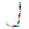 2 Pieces Cats Toy Wand Teaser with Bell Plush Strip Toy Interactive for Indoor Cats Gift for Kitten Playing Exercisin