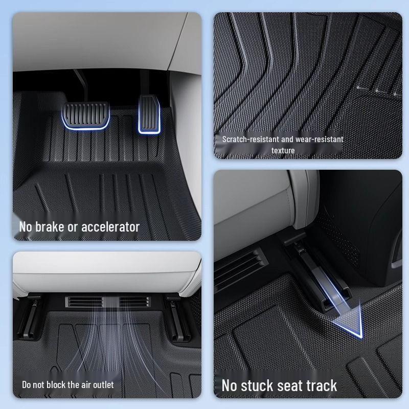 Nano 06 Floor Mats: TPE Surround for 25 Models - Includes Driver's Seat, Carpet Floor Mat, Foot Pad, and Trunk Mat.