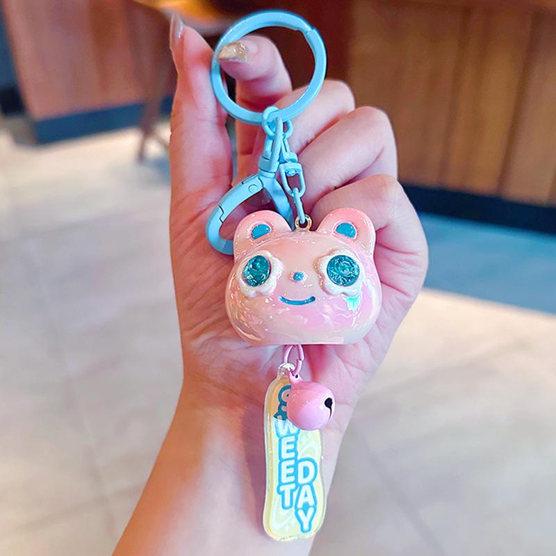 Millennium Galaxy Cat Wind Chime Keychain Cute Girl Car Key Chain Pendant Exquisite Cute Bag Pendant