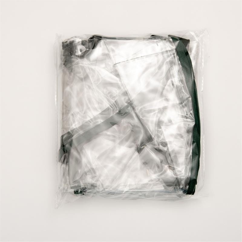 Transparent Holiday Decoration Organiser Bag With Reinforced Zippers Lightweight PVC Materials Wreath Protective Case