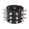 DIEZI Punk Goth Bat Skeleton Wrap Bracelet Women Men Vintage Harajuku Black PU Leather Chain Bracelet Bangles Halloween Jewelry