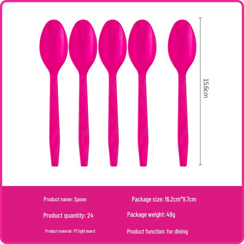 

Однотонный розово-красный набор для вечеринки: Одноразовая посуда, стаканы, салфетки, столовые приборы для украшения на день рождения.