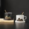 Wushiyuan Far Mountain Ceramic Coffee Cup Set with Spoon & Gift Box
