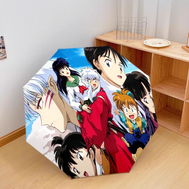 Inuyasha Automatic Umbrella - Suitable Travel Outdoor Portable Umbrella Birthday Gift Daily Essentials