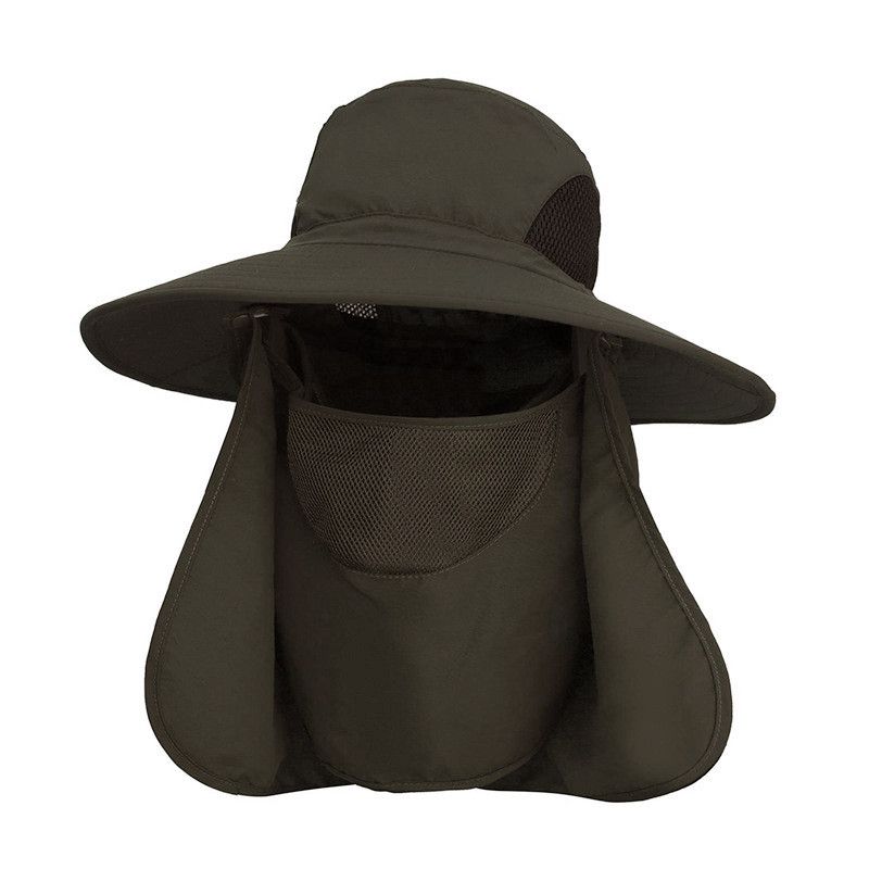 

Летняя шляпа от солнца быстросохнущая уличная шляпа-ведро с широкими полями съемная защита от УФ-лучей для мальчика и девочки солнцезащитная шляпа Army Green Removable free size