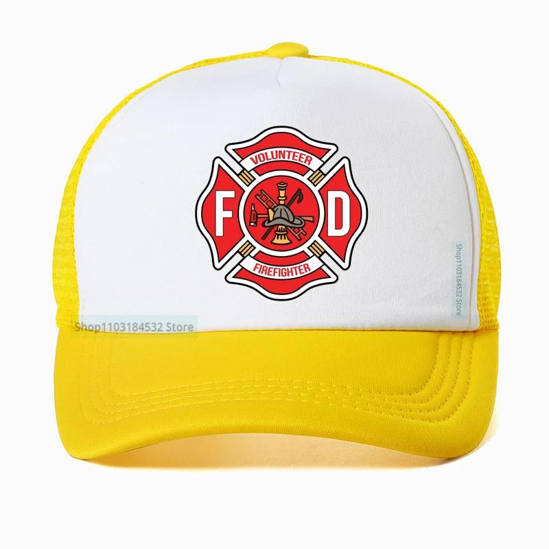 Firefighter Department Baseball Cap Men Women Adjustable Fireman Fire Rescue Dad Hat Outdoor Mesh Breathable hats