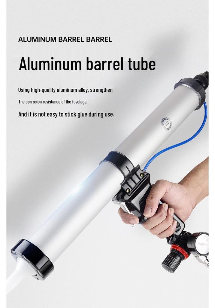310ml Pneumatic Caulking Gun & 400/600ml Glass Sealant Silicone Gun