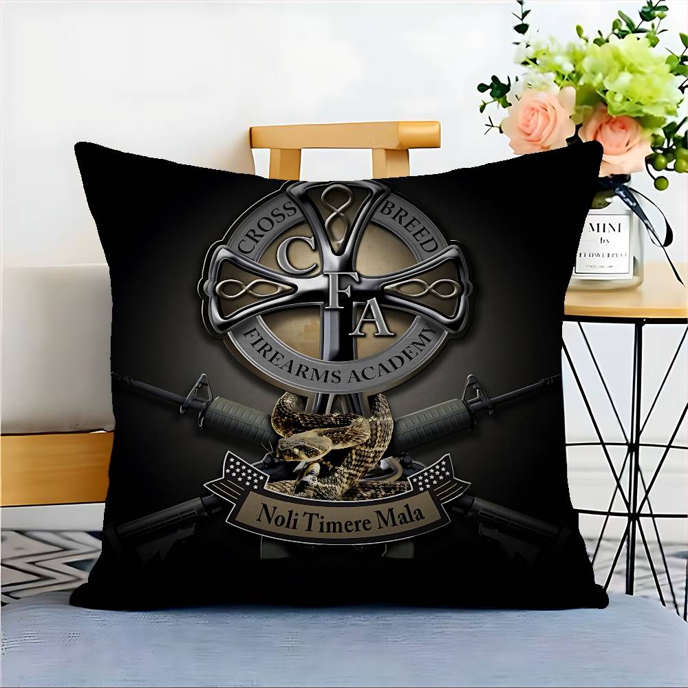 GUN SmithS W-WessonS Maple Design Cushion Cover Happy Autumn Harvest Decor Holiday Decorati Pillow Cover
