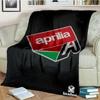 Aprilia motorcycle logo printed Flannel Blanket Fashion Warm Lightweight Living room Bedroom Sofa Bed For Picnic Blanket