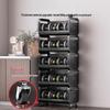 Oversized 3-Tier Movable Kitchen Storage Cart with Top