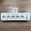 Eu Plug 3/4/5 Ac Outlet Power Strip Multiprise Wall Socket Universal Network Filter Usb Cherger Separate Switch Light Adapter Set
