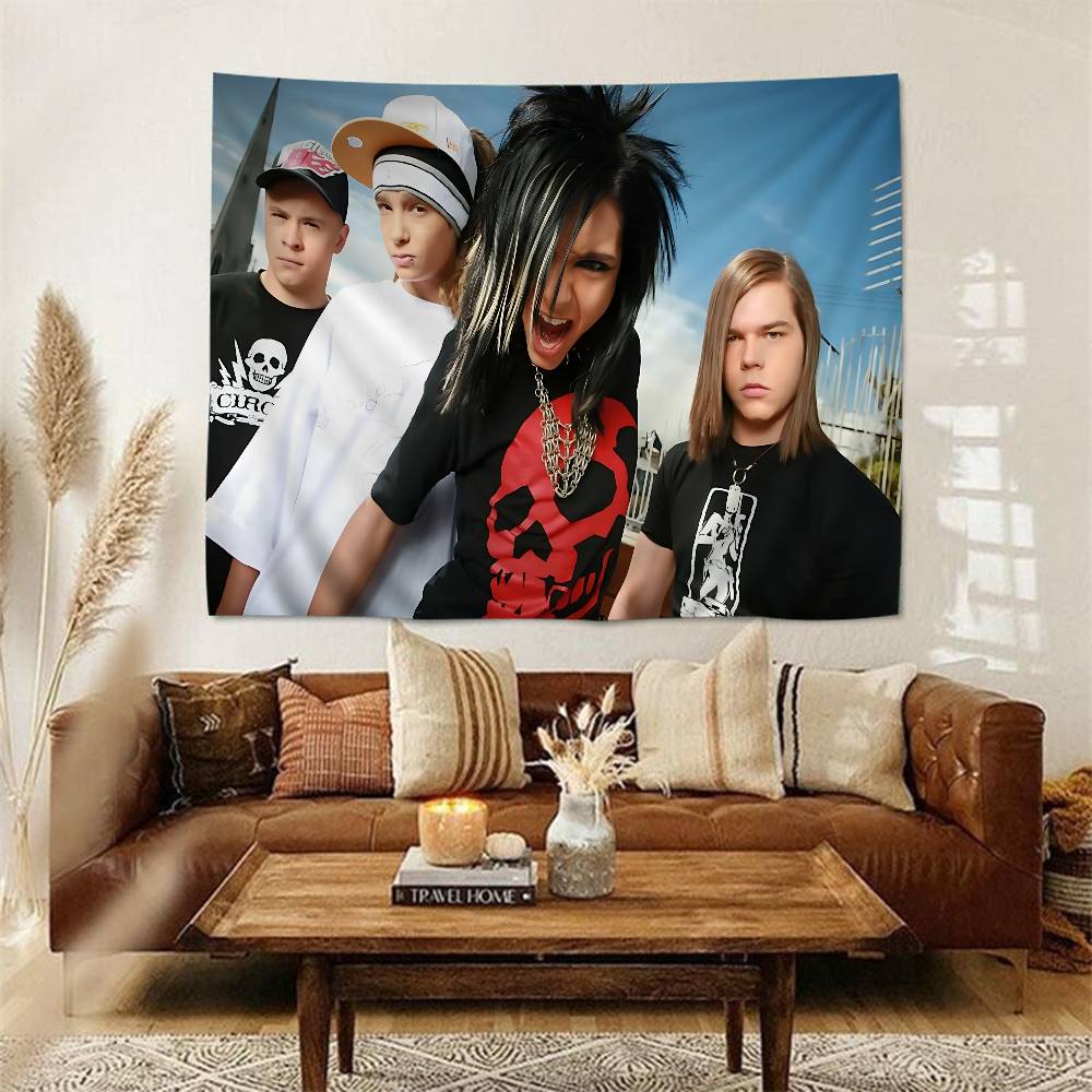 Metal Rock Band TTokio HHotel Hanging Bohemian Tapestry Hanging Tarot Hippie Wall Rugs Dorm Japanese Tapestry