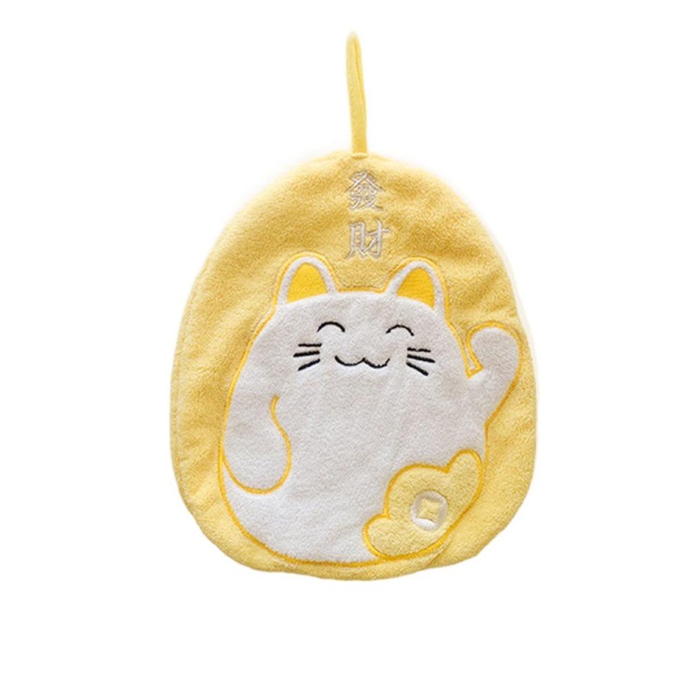Cute Maneki-neko Dishcloth Cartoon Children's Handkerchief Shower Towels Bath Towel  Bathroom