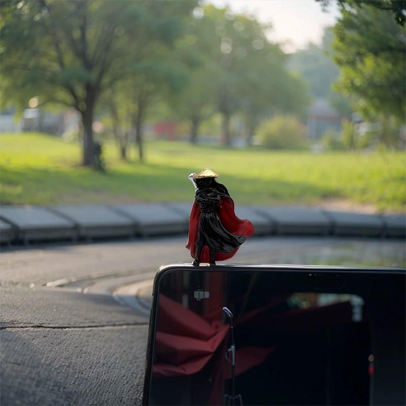 4Pcs/Set Resin Mini Figures Model Ancient Japanese Chinese Ninja Samurai Warrior Modeling Cool Miniature Car Decoration Gifts