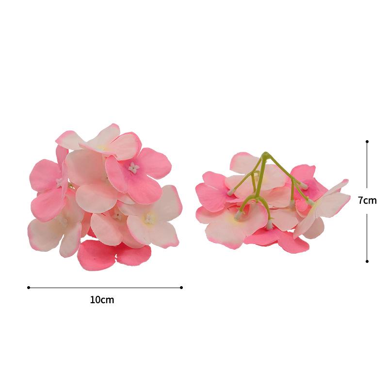 Small Hydrangea Flower Heads for Wedding Decor, Wall Arrangements & Bride Wreaths - 9 Heads